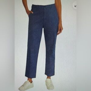 G.H. Bass & Co. Women’s Blue Chino Ankle Pants- Size 14. Loose fitting, casual
